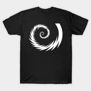 White Spiky Spiral T-Shirt